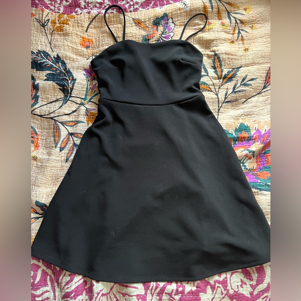 Forever21 Short Black Dress with Cute Tie in Back